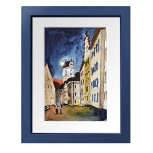 atelier-suter-aquarellbild-aarauer-altstadt-mondlicht-2020-michael-suter